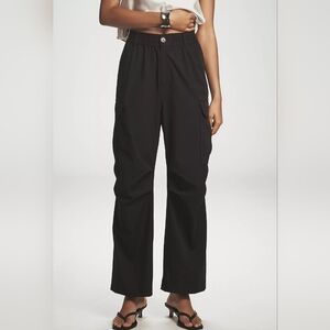 Anthropologie Black Endless Rose Baggy Cargo Pants
